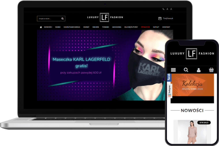 Luxury Fashion - UX, Serwis graficzny + eCommerce Marketing + Growth Hacking